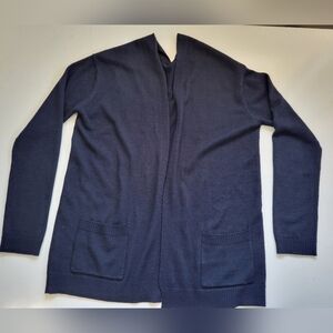 Cecil McBee Open Cardigan in Blue Size Medium